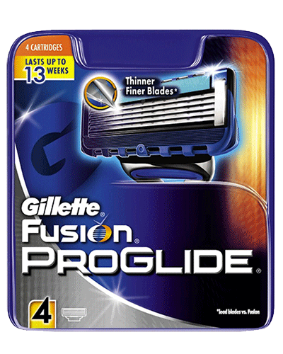 4 Gillette Fusion Proglide Scheermesjes