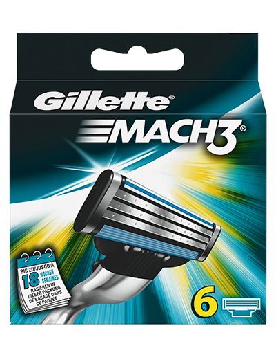 6 Gillette Mach3 Scheermesjes